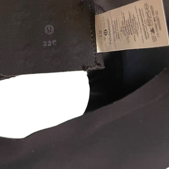 Lululemon Fine Form Bra 32C Black Convertible Racerback - Picture 12 of 14